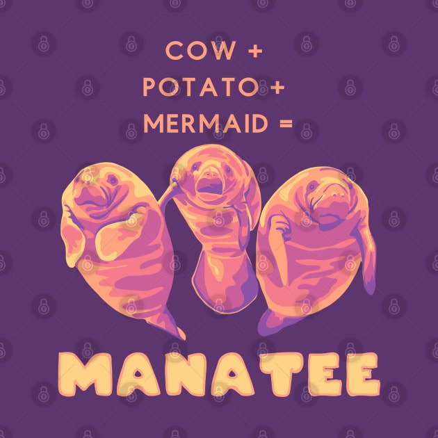Cow + Potato + Mermaid = Manatee by Slightly Unhinged