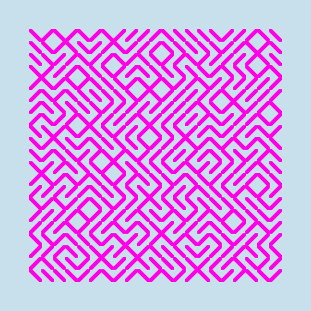 "10 PRINT..."-style Recursive Digital Maze by brutalworld