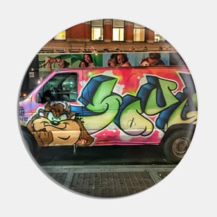 Graffiti Van Street Art City New York City Pin