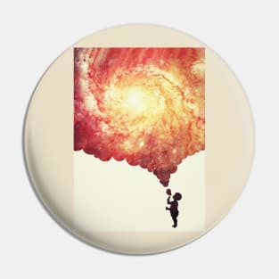 The universe in a soap-bubble! (Awesome Space / Nebula / Galaxy Negative Space Artwork) Pin