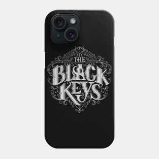 black keys reverse white Phone Case