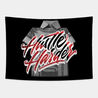 Hustle Harder White Infrared Sneaker Retro Tapestry