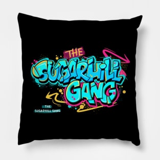 Vintage - Sugarhill Gang. Rappers Delight - Hotel Motel Holiday Inn - Logo graffiti Pillow