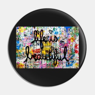 Banksy Life Is Beautiful Pin