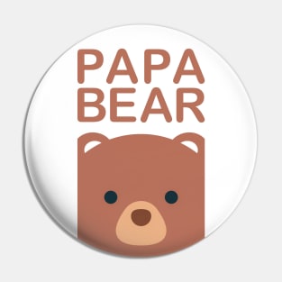 Cute and Cuddly Papa Bear for Father's Day Pin