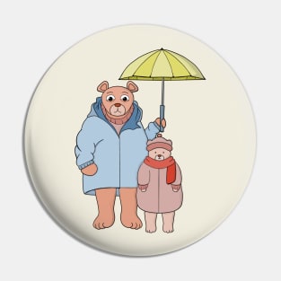 Kindness Bear Daddy Cute Dad Father Pin