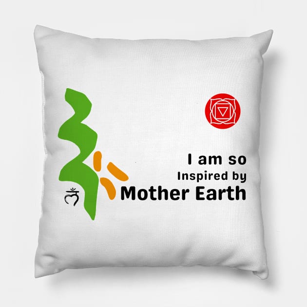 Root chakra's Mantra 6 Pillow by ArtaMeybodi