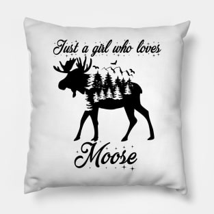 Just A Teacher Who Loves Moose Pillow