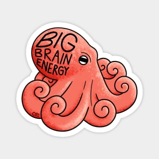 Big Brain Energy Octopus Magnet