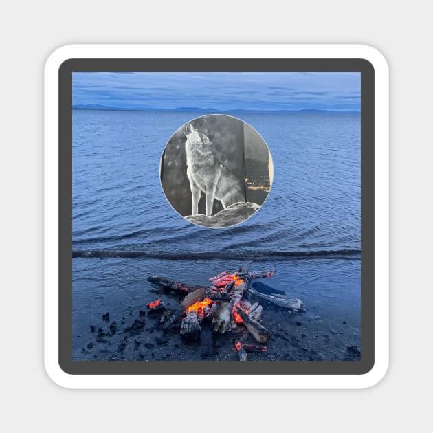 Howling at the End of the Ritual Magnet by Sigridur Dögg's Store