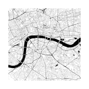 London Map City Map Poster Black and White, Great Britain England Europe Gift Printable, Modern Map Decor for Office Home Living Room, Map Art, Map Gifts T-Shirt