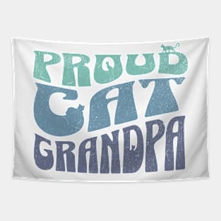 Proud Cat Grandpa Tapestry