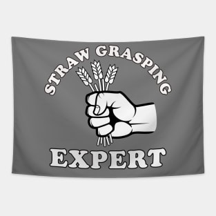Straw Grasping Expert (Light on Dark) Tapestry