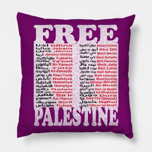 Free Palestine,Palestine cities, Palestine solidarity,Support Palestinian artisans,End occupation Pillow