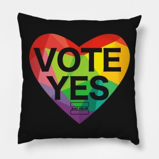 vote yes heart Pillow