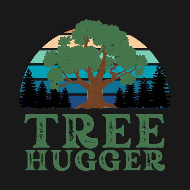 Tree Hugger Retro - Earth Day by Ivanapcm