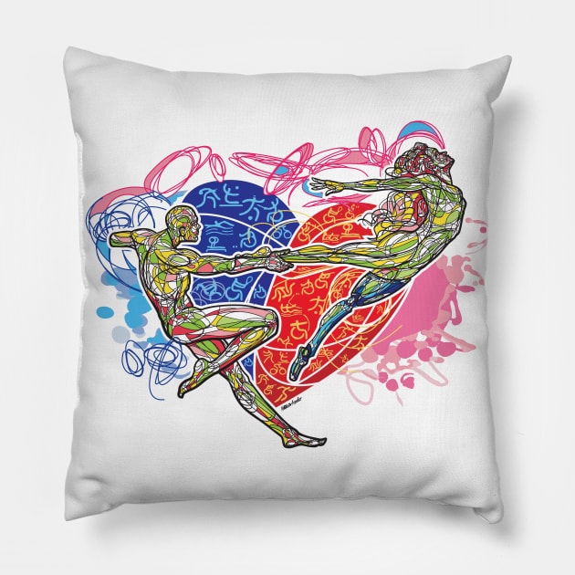 Paralympic Heart Pillow by MarcosPopart