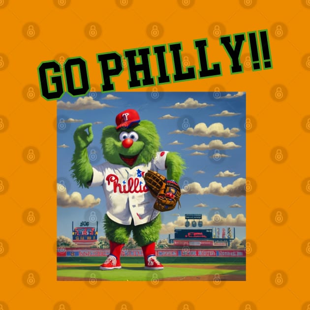 Phanatic Philadelphia Baseball Mascot  Hoodies by Fifi Art