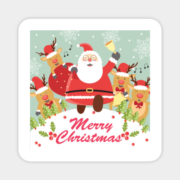 Santa Claus Merry Christmas Santa Claus Merry Christmas Magnet