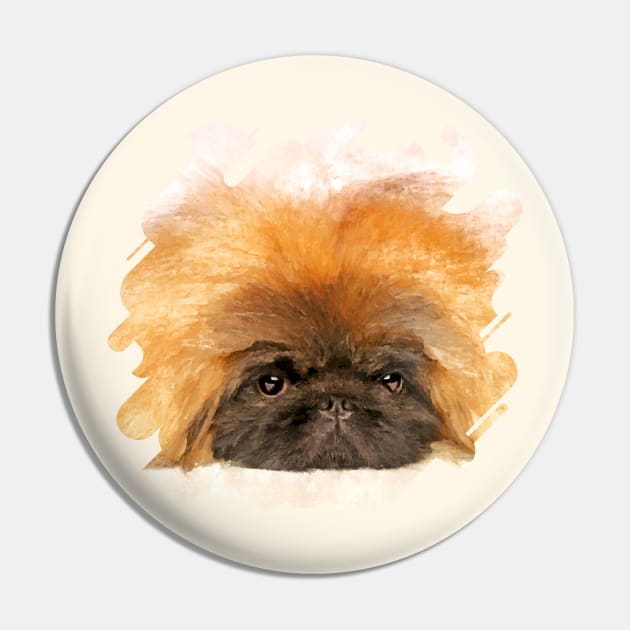 Portrait of fluffy sad Pekingese puppy Pin by Nartissima