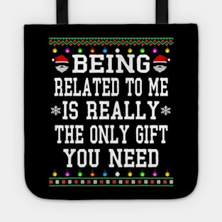 ugly sweater christmas 2024 Tote