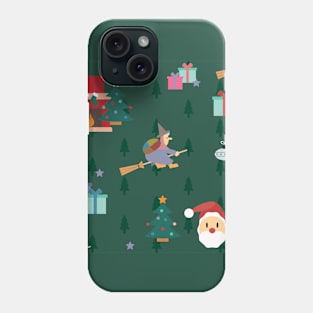 christmas witch santa claus befana Phone Case