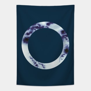 Tie-dye Blue circle Tapestry