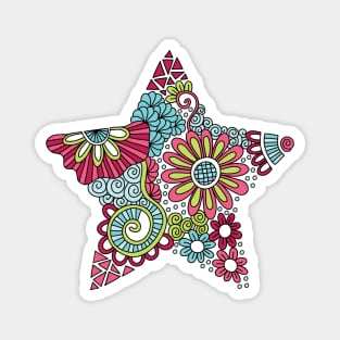 Bright Star Doodle Magnet