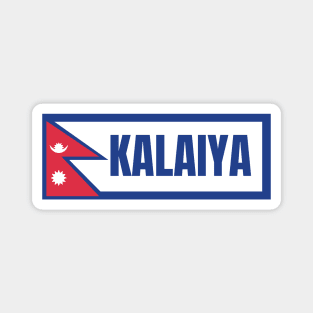 Kalaiya City with Nepal Flag Magnet