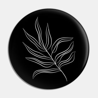 Palm Leaf Line Art Drawing - Leaves in the Wind 1 Pin