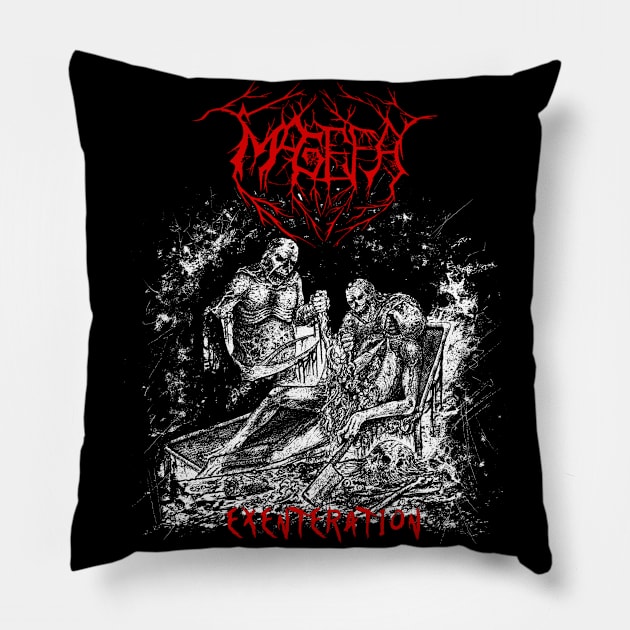 Exenteration -Centered Logo Pillow by MAGEFA- Merch Store on TEEPUBLIC