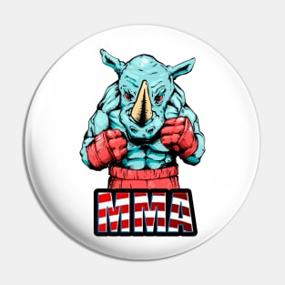 rhinoceros fighter Pin