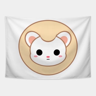 Cute White Lion Tapestry
