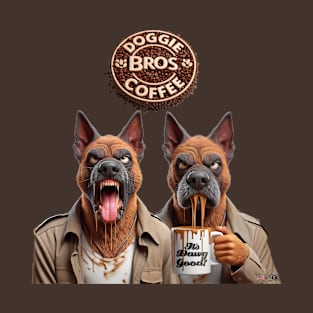 Doggie Bros Coffee by focusln T-Shirt