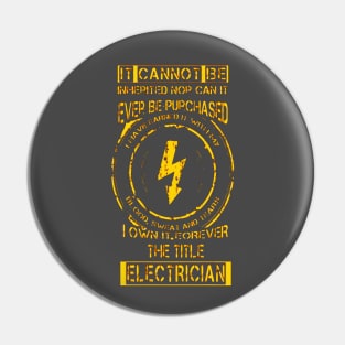 Electrician Pin