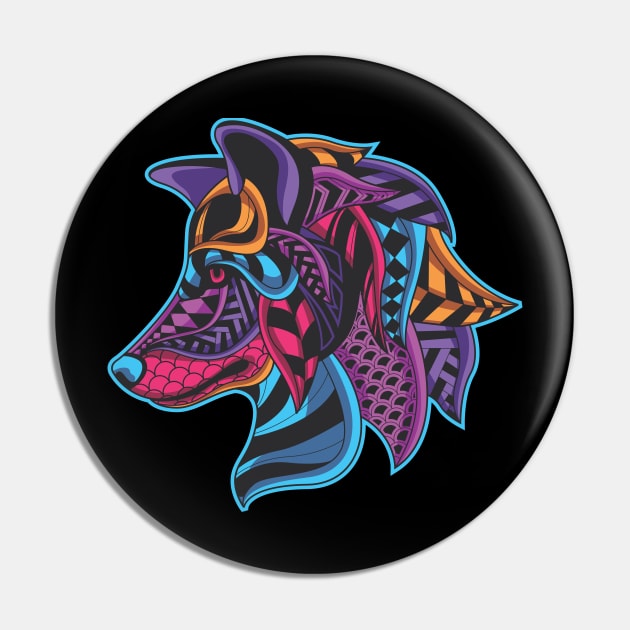 Colors Of The Wolf Pin by Giftee