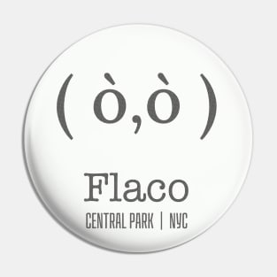 Flaco as a typography emoji Pin