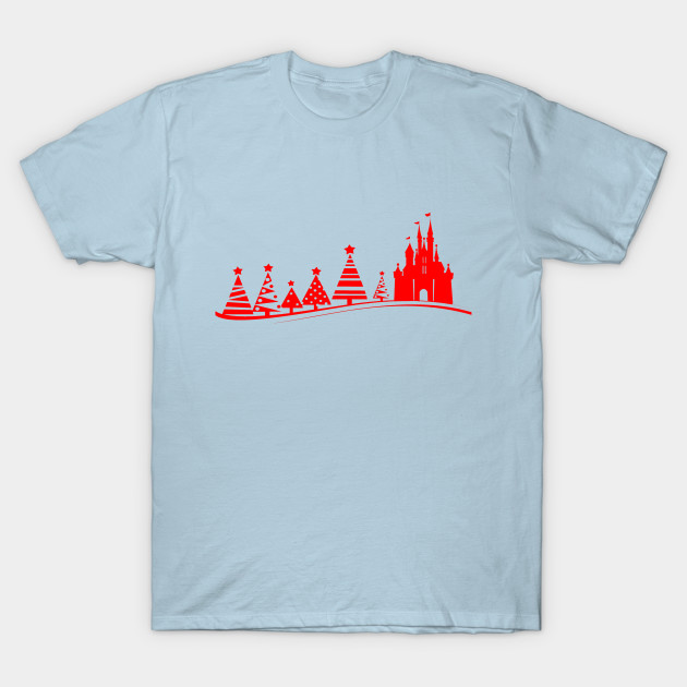 Discover Red Castle and Trees - Disney - T-Shirt
