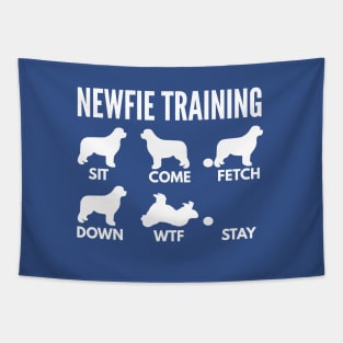 Newfoundland Training Newfie Dog Tricks Tapestry