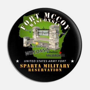 Ft McCoy WI - Sparta Military Resv - White Pin