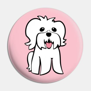 Maltese Dog Pin