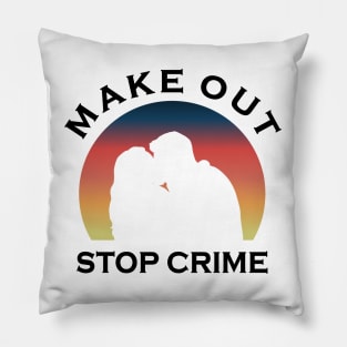 Chenford Make Out Stop Crime (black text) | The Rookie Pillow