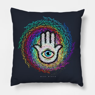 Flow Fields Hamsa Pillow