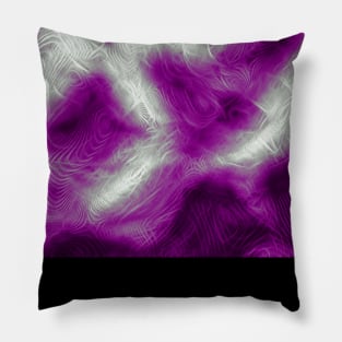 Asexual Pride Abstract Fractal Fog Pillow