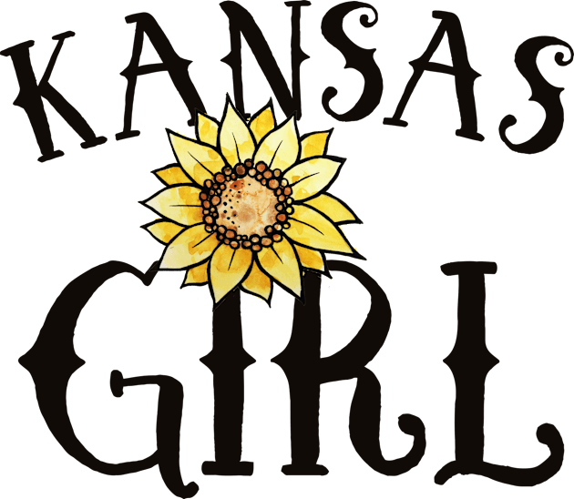 Kansas Girl Kids T-Shirt by bubbsnugg