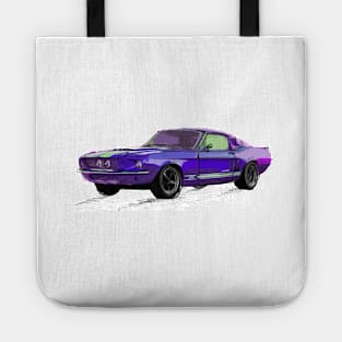 Classic Mustang Purple Tote