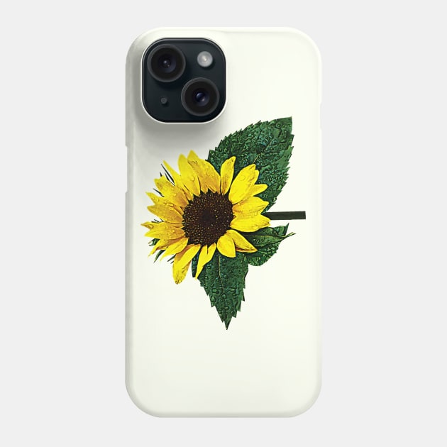 Sunflower in the Rain Phone Case by SusanSavad