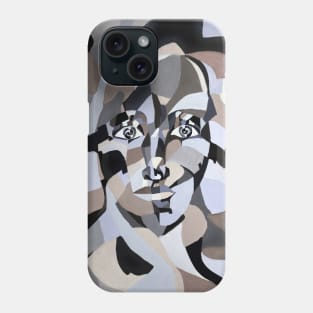 Androgyn Abstract in Modern Geometric Cubism Phone Case