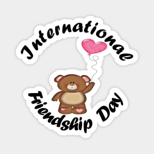 Teddy Love Friendship Day Magnet