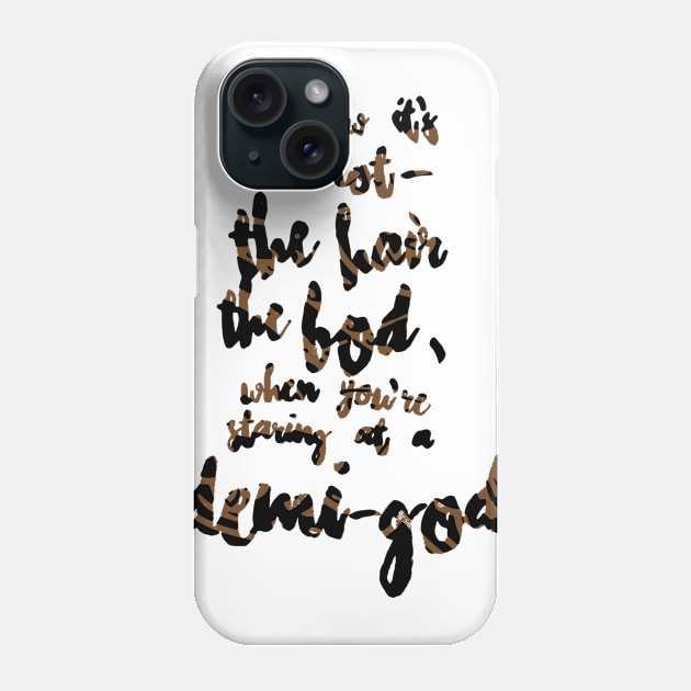 A lot of hair for a demi-god Phone Case by nomadearthdesign